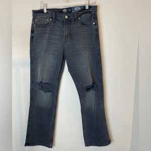 Hollister | Men's Epic Flex Vintage Straight Jeans Size 32x30 Gray Stretch